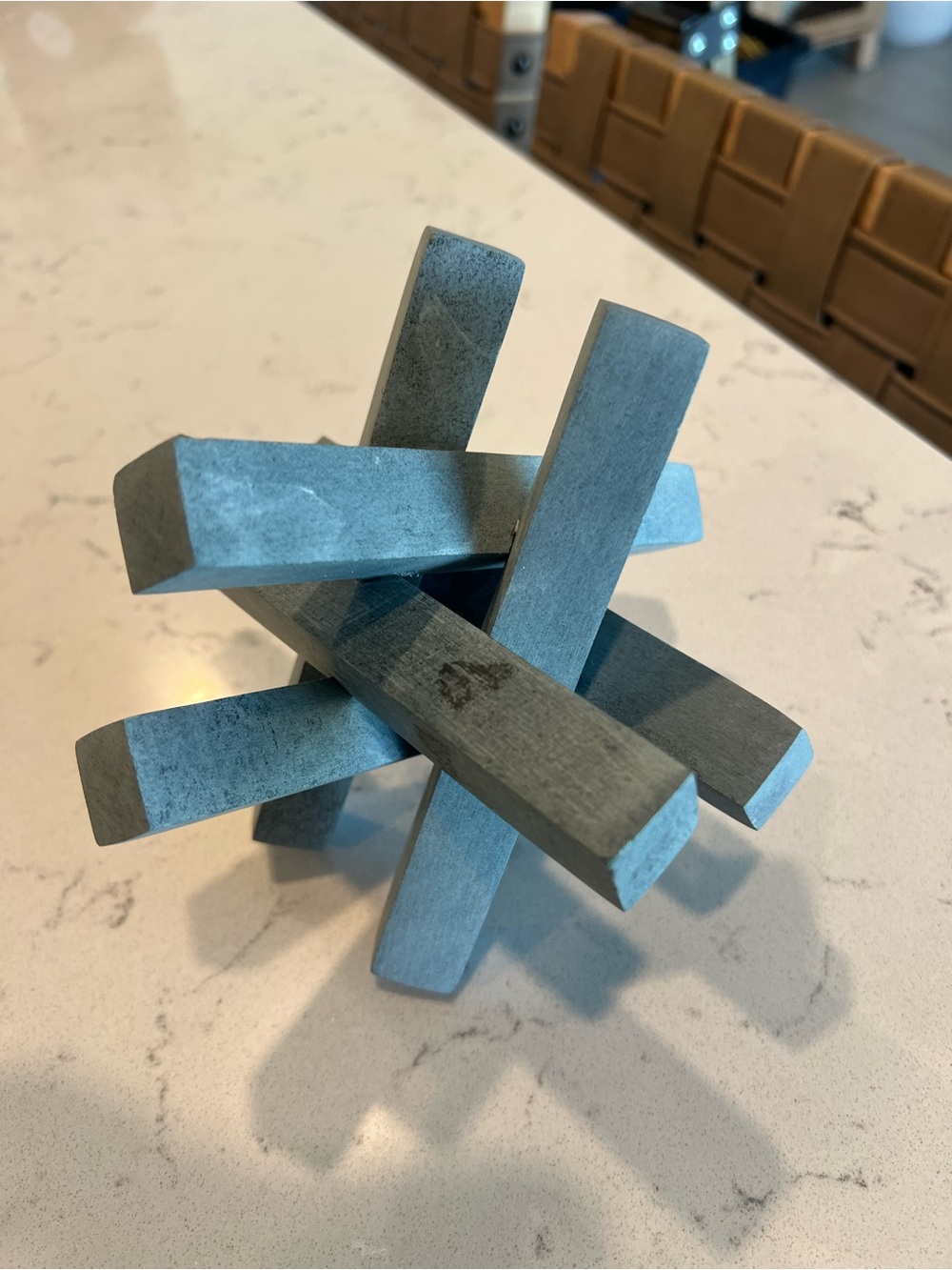 Studio McGee Decorative Puzzle Sculpture - Soapstone